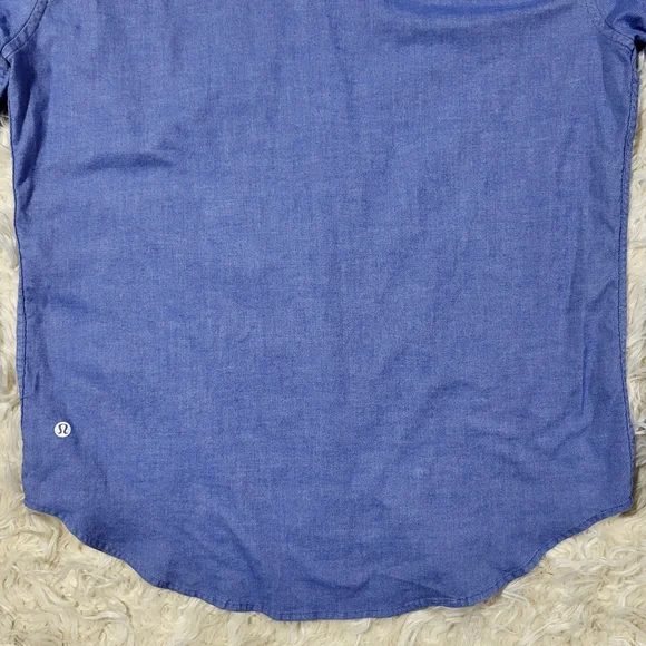 Lululemon Commission Long Sleeve Shirt Blue Mens Size Large! - Picture 13 of 14